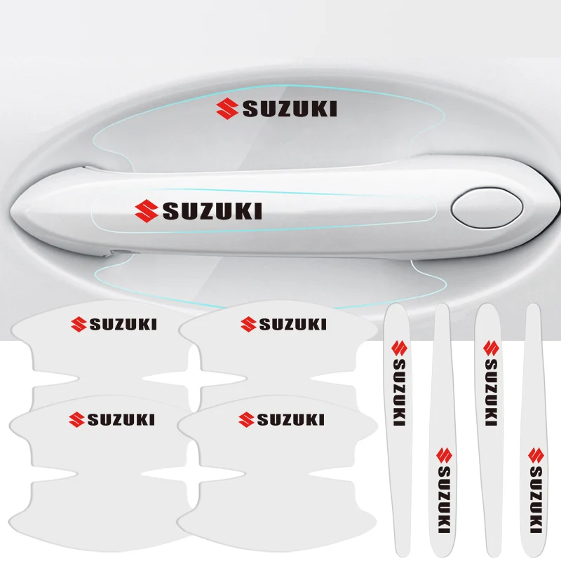 8 шт., наклейки на дверные ручки автомобиля, прозрачная защитная пленка для Suzuki Jimny Swift Samurai Vitara SX4 Alto Kaiser Ingnis DZire
8 шт., наклейки на дверные ручки автомобиля, прозрачная защитная пленка для Suzuki Jimny Swift Samurai Vitara SX4 Alto Kaiser Ingnis DZire