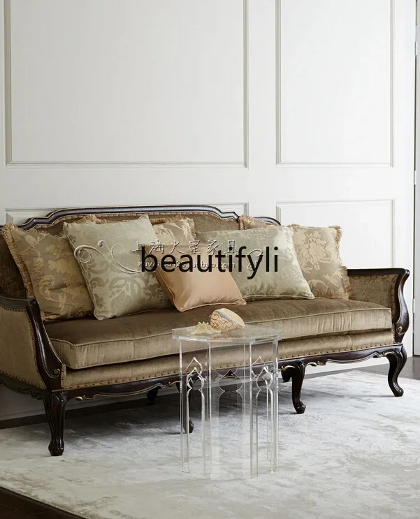 A16 Solid wood double triple sofa American simple retro clubhouse reception sofa French sand
A16 Solid wood double triple sofa American simple retro clubhouse reception sofa French sand