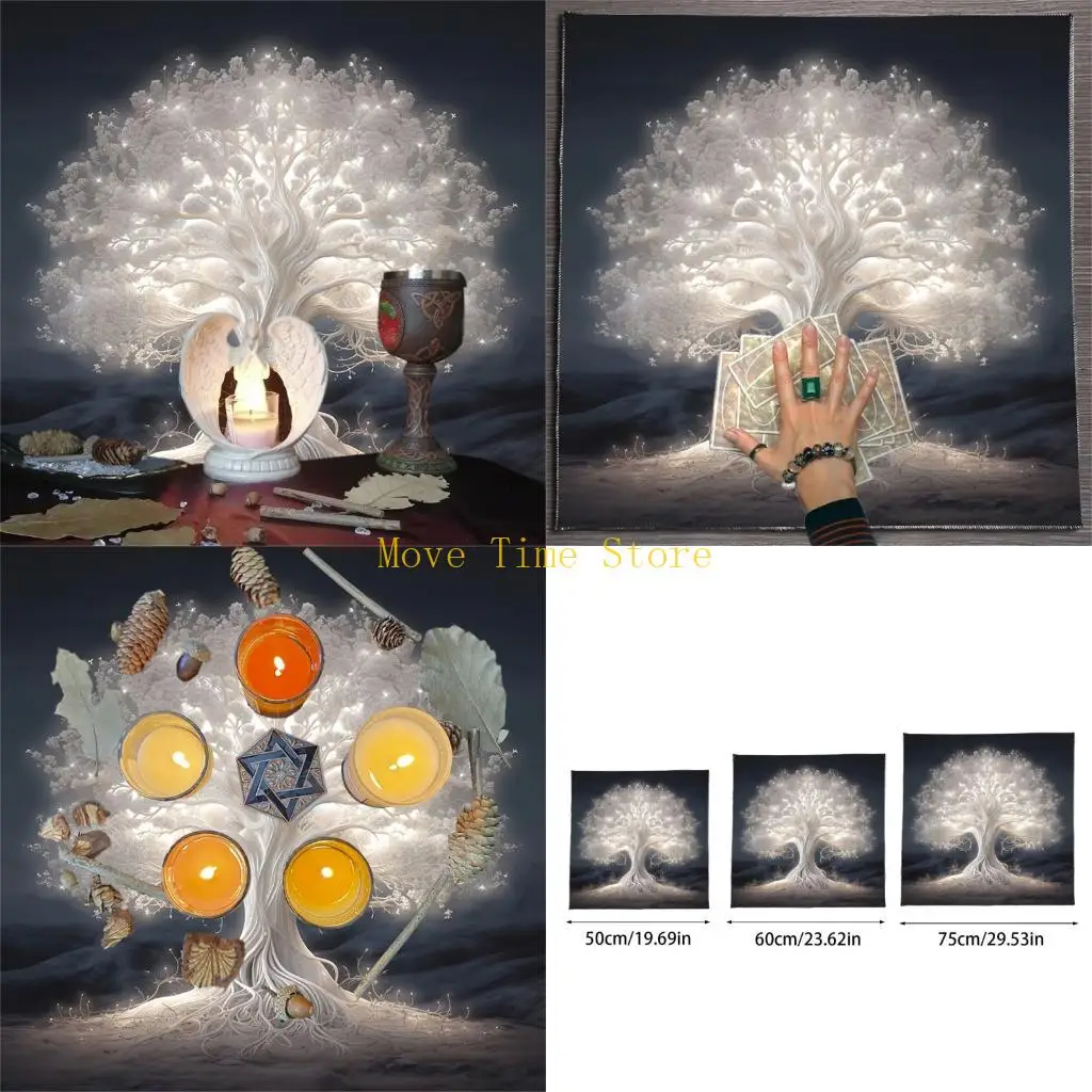92ME Tarots Tablecloth Altars Cloth White Tree Astrology Tablecloth Divinations Card Cloth Tapestry Wall Decoration
92ME Tarots Tablecloth Altars Cloth White Tree Astrology Tablecloth Divinations Card Cloth Tapestry Wall Decoration