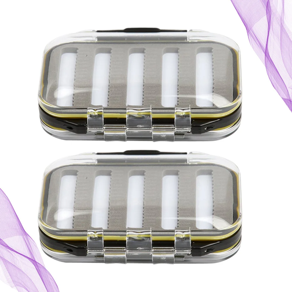 2Pcs Waterproof Fly Box Double Sided Transparent ABS Size High Density Secure Lock Fly Fishing Tackle Box Durable
2Pcs Waterproof Fly Box Double Sided Transparent ABS Size High Density Secure Lock Fly Fishing Tackle Box Durable