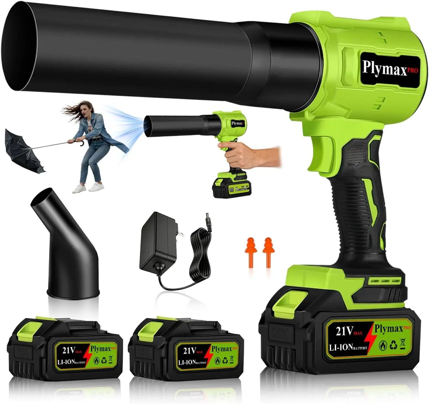 Cordless Leaf Blower 800,000 RPM Handheld with 2×4.0Ah Batteries & Charger, 2-Speed Nozzles for Patio Lawn Care Dust Snow Car Drying
Cordless Leaf Blower 800,000 RPM Handheld with 2×4.0Ah Batteries & Charger, 2-Speed Nozzles for Patio Lawn Care Dust Snow Car Drying