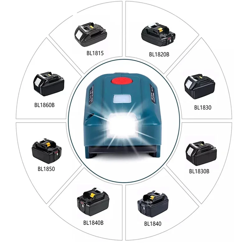 【Must-Haves】для Ma-Kita 18 В литиевая батарея инвертор-генератор портативный USB-адаптер питания со светодиодной подсветкой для Ma-Kita BL1830
【Must-Haves】для Ma-Kita 18 В литиевая батарея инвертор-генератор портативный USB-адаптер питания со светодиодной подсветкой для Ma-Kita BL1830