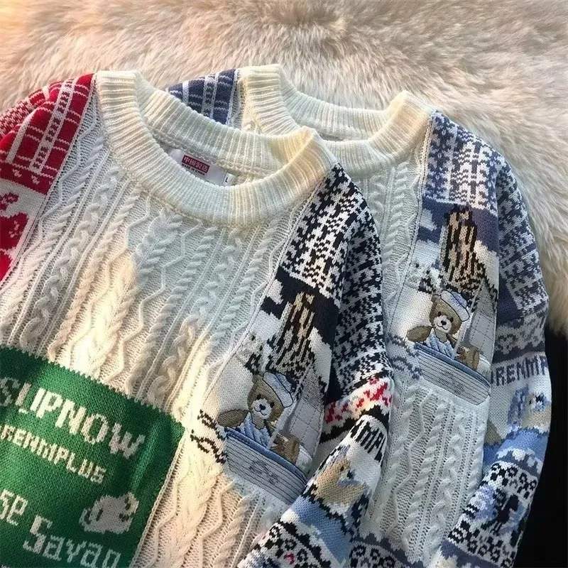 Свитера для мужчин и женщин осенью и зимой, ретро и ленивый стиль, мягкий и липкий пуловер, вязаный свитер, с нишей.
Свитера для мужчин и женщин осенью и зимой, ретро и ленивый стиль, мягкий и липкий пуловер, вязаный свитер, с нишей.