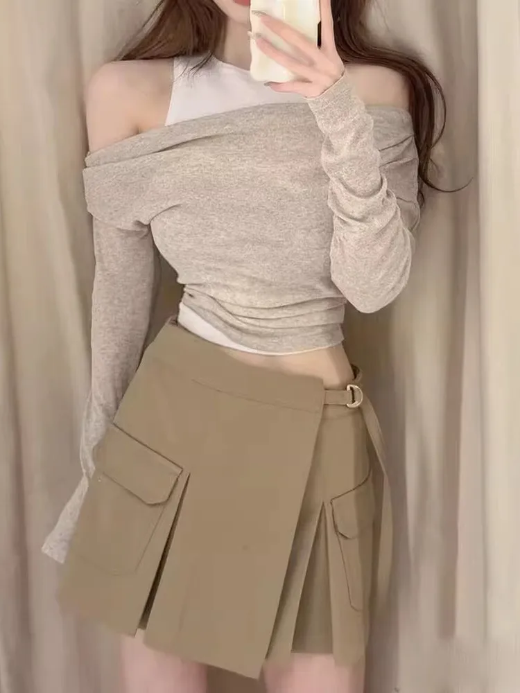 High Waist Short Skirt Double Breasted Utility Style New Arrival Spicy Girl Spring Autumn Winter Season Polyester Fiber
High Waist Short Skirt Double Breasted Utility Style New Arrival Spicy Girl Spring Autumn Winter Season Polyester Fiber