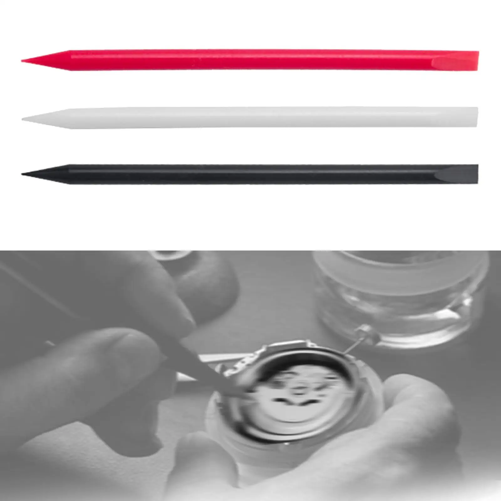 Watch Dial Cleaning Stick Watch Polystyrene Cleaning Stick Movement Fixing Rod Watch Repair Tool for Watch Repairer Home Use
Watch Dial Cleaning Stick Watch Polystyrene Cleaning Stick Movement Fixing Rod Watch Repair Tool for Watch Repairer Home Use