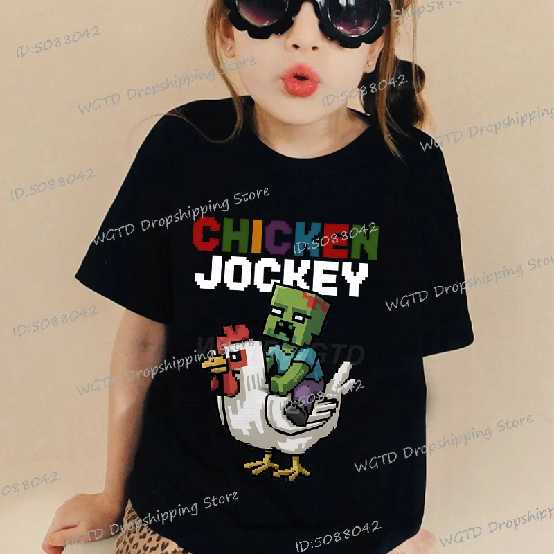 Hot Sale Chicken Jockey Print Funny Kids T-shirt Short Sleeve Crewneck Summer Streetwear Anime Chicken Jockey Boys Girls Tshirt
Hot Sale Chicken Jockey Print Funny Kids T-shirt Short Sleeve Crewneck Summer Streetwear Anime Chicken Jockey Boys Girls Tshirt