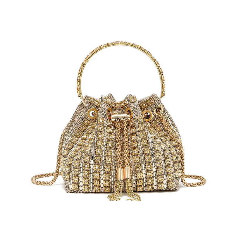 Luxury Diamond Bucket Bags for Women Party Evening Bag Rhinestone Women Handbag Crystal Drawstring Shoulder Crossbody Bag Clutch
Luxury Diamond Bucket Bags for Women Party Evening Bag Rhinestone Women Handbag Crystal Drawstring Shoulder Crossbody Bag Clutch