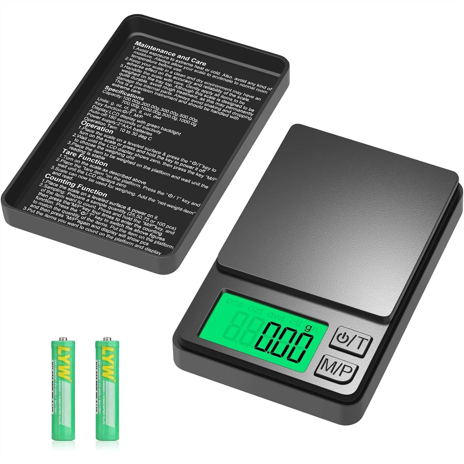 Digital Pocket Scale 1000g X 0.01g Precision Gram Scale With Protective Cover Auto-Off Backlit LCD 7 Units Tare For Jewelry Food Coffee Kitchen Battery Included
Digital Pocket Scale 1000g X 0.01g Precision Gram Scale With Protective Cover Auto-Off Backlit LCD 7 Units Tare For Jewelry Food Coffee Kitchen Battery Included