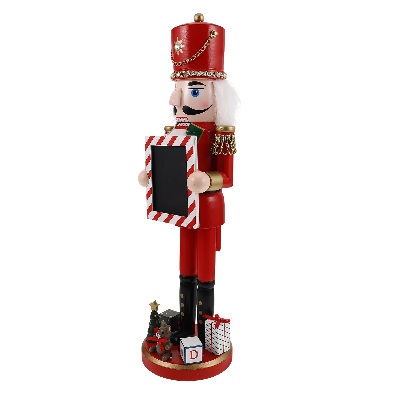 Nutcracker Soldier Ornament Large Sign Building Kits Figure Ornaments Festival Desktop Wooden Decor
Nutcracker Soldier Ornament Large Sign Building Kits Figure Ornaments Festival Desktop Wooden Decor