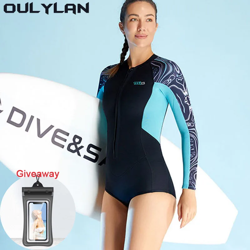 Oulylan Women's Jumpsuit Long Sleeved Shorts Snorkeling Suit 2MM Diving Suit Cold Resistant Surfing Swimming Diving Suit
Oulylan Women's Jumpsuit Long Sleeved Shorts Snorkeling Suit 2MM Diving Suit Cold Resistant Surfing Swimming Diving Suit