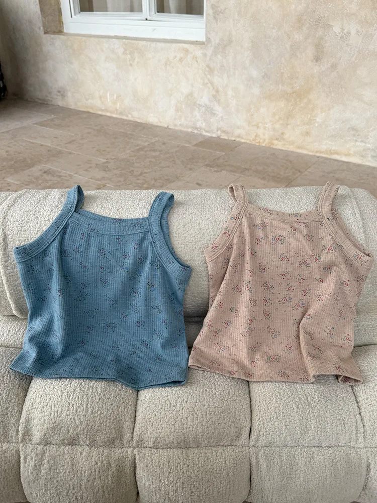 2025 Summer New Girls Cute Floral Sling Vest Children Sleeveless T Shirts Thin Cotton Kids Girls Breathable Tops Baby Clothes
2025 Summer New Girls Cute Floral Sling Vest Children Sleeveless T Shirts Thin Cotton Kids Girls Breathable Tops Baby Clothes
