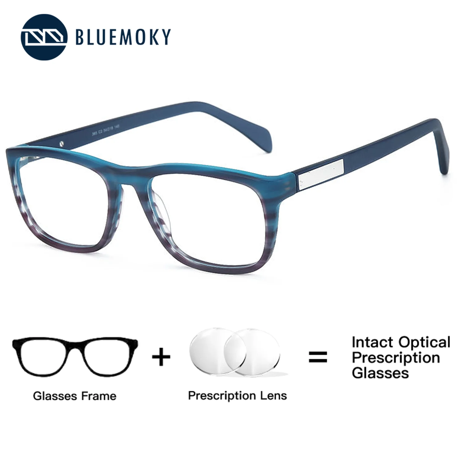 BLUEMOKY (XS) Handmade acetate rectangular prescription glasses, men's multifocal photochromic, anti blue light myopia
BLUEMOKY (XS) Handmade acetate rectangular prescription glasses, men's multifocal photochromic, anti blue light myopia