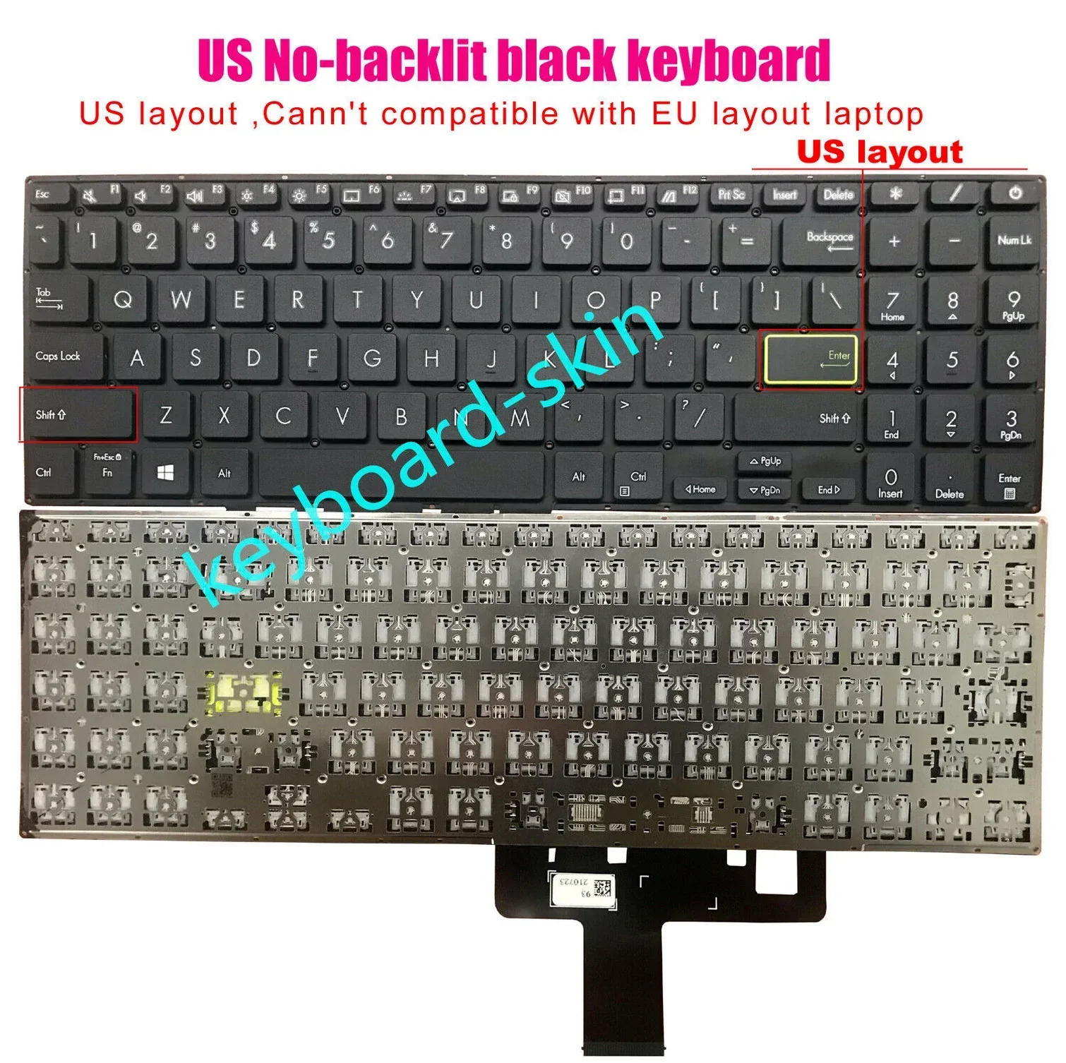 New black US no-backlit Keyboard for Asus Vivobook S533 S533E S533EA S533F S533FA M533 M533F M533E M533U M533I M533J laptop
New black US no-backlit Keyboard for Asus Vivobook S533 S533E S533EA S533F S533FA M533 M533F M533E M533U M533I M533J laptop