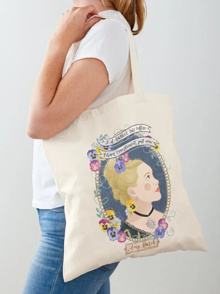Little Women potraits: Amy March botanical illustration Tote Bag women bag tote bags cloth bags Gift bag
Little Women potraits: Amy March botanical illustration Tote Bag women bag tote bags cloth bags Gift bag