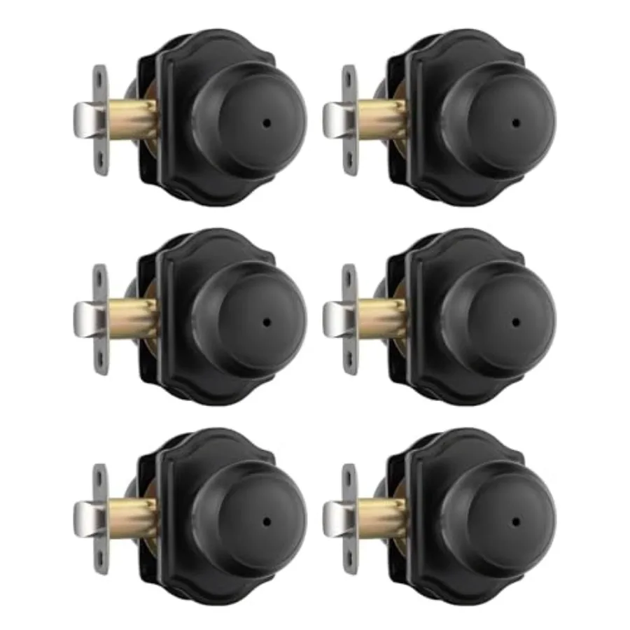 Door Knobs Interior, Door Knob for Bedroom and Bathroom, Black Interior Door Knobs Pack
Door Knobs Interior, Door Knob for Bedroom and Bathroom, Black Interior Door Knobs Pack