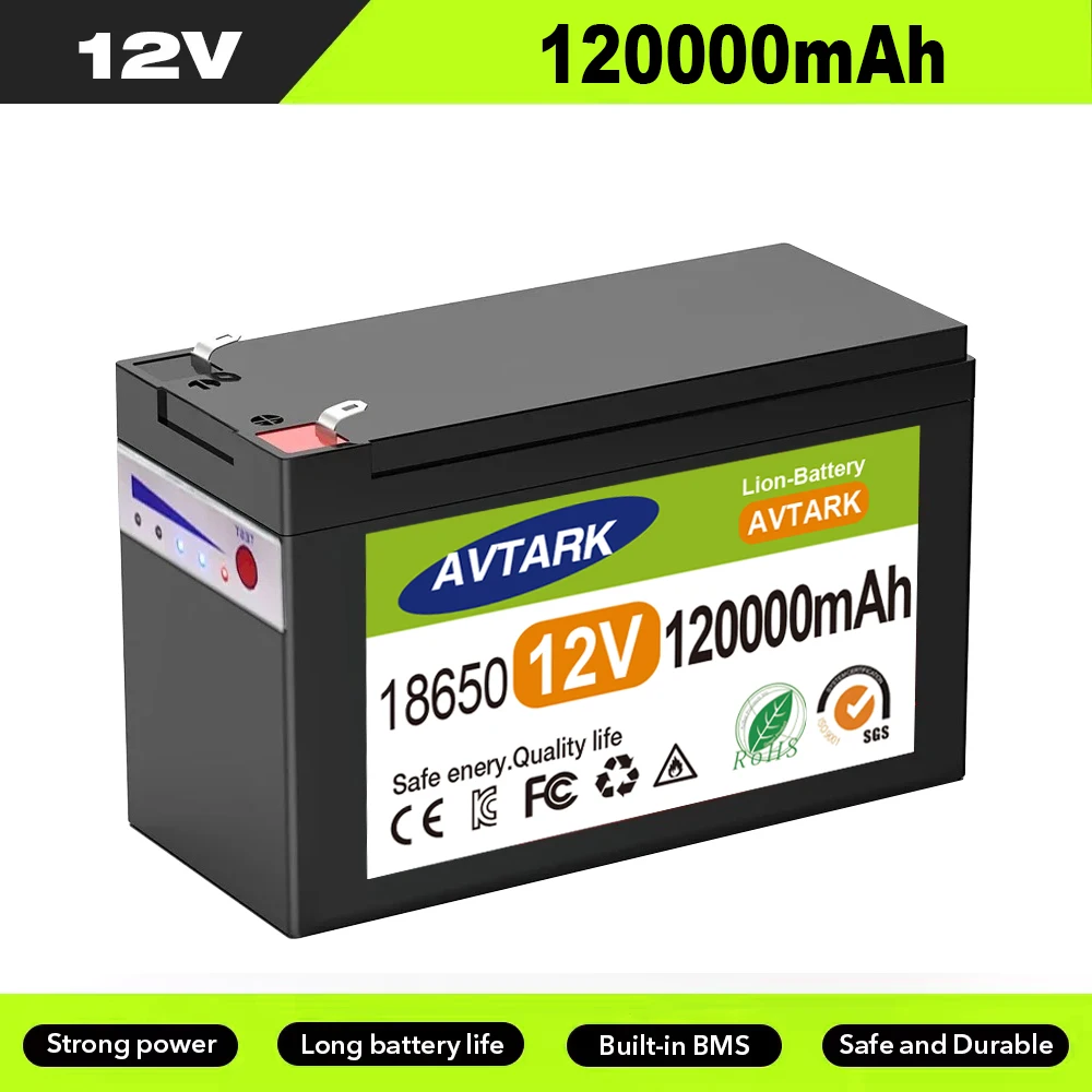 12V LiFePO4 120Ah Lithium Deep Cycle Battery, 4000+ Cycles Rechargeable Battery, Lithium Iron Phosphate for Solar/Wind Power
12V LiFePO4 120Ah Lithium Deep Cycle Battery, 4000+ Cycles Rechargeable Battery, Lithium Iron Phosphate for Solar/Wind Power