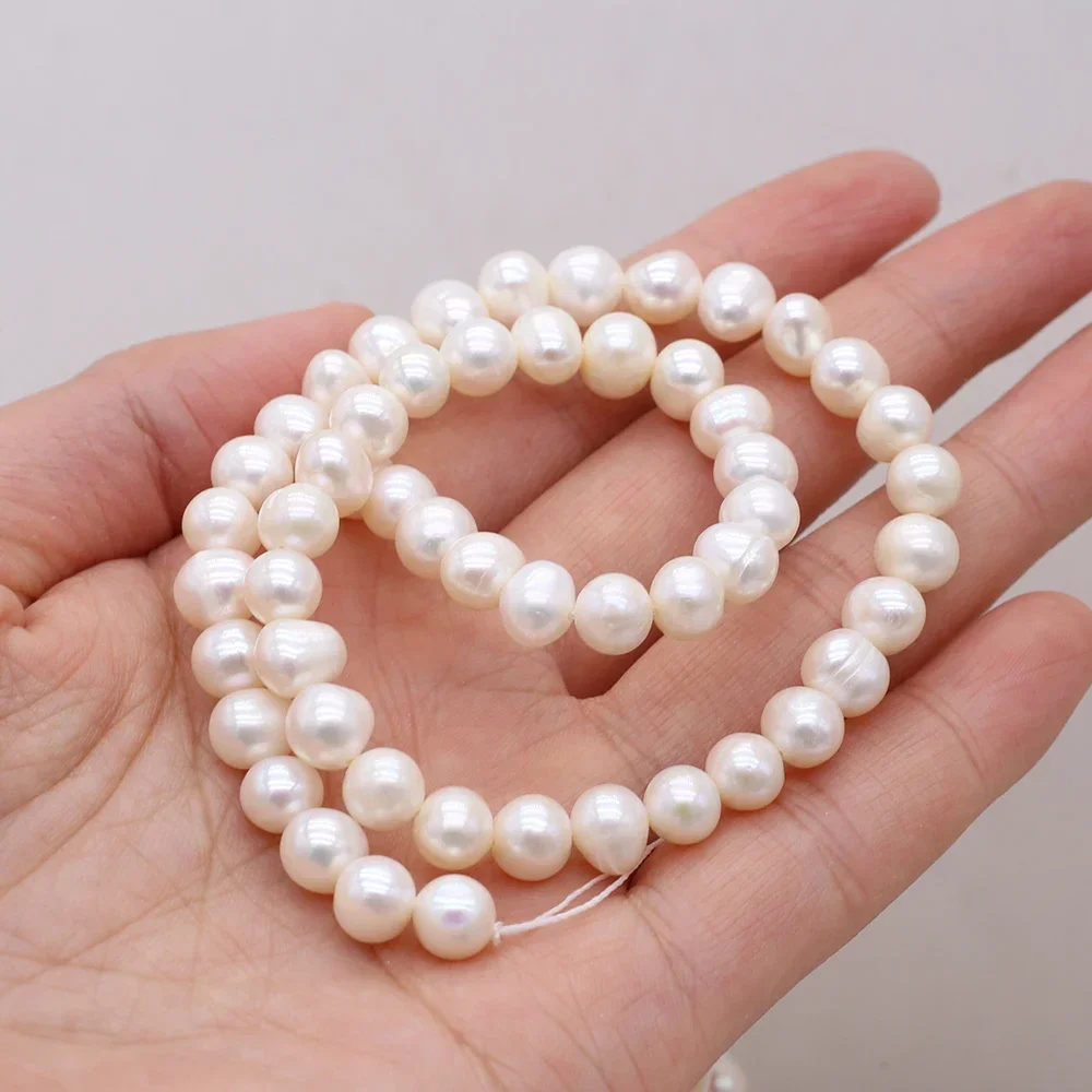 Natural Freshwater Pearl Beaded AAA 7-8mm Near Round Loose Spacer Beads for Jewelry Making DIY Nacklace Bracelet Accessories
Natural Freshwater Pearl Beaded AAA 7-8mm Near Round Loose Spacer Beads for Jewelry Making DIY Nacklace Bracelet Accessories