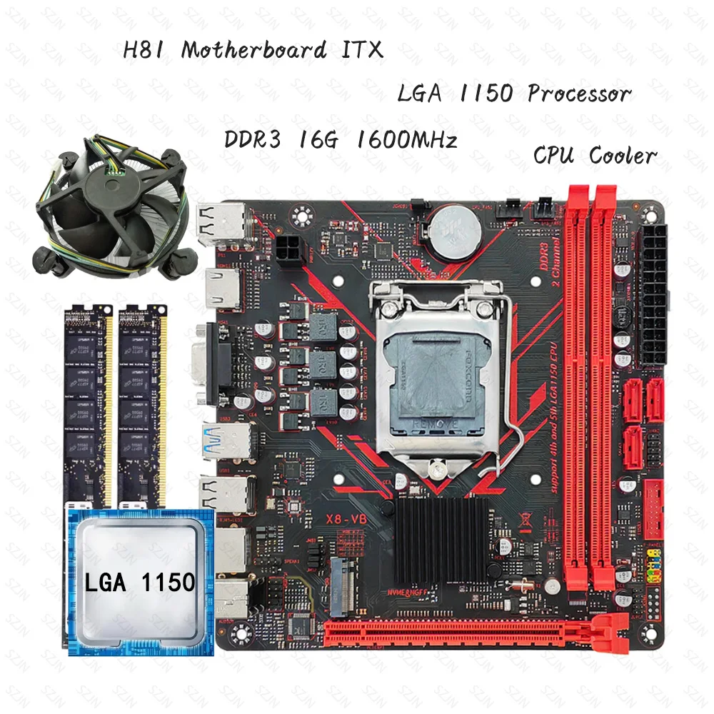 Комплект материнской платы MINI ITX H81 LGA 1150, процессор-кулер с памятью DDR3, 16 ГБ, поддержка офисного комплекта M2 NVME, низкое энергопотребление
Комплект материнской платы MINI ITX H81 LGA 1150, процессор-кулер с памятью DDR3, 16 ГБ, поддержка офисного комплекта M2 NVME, низкое энергопотребление