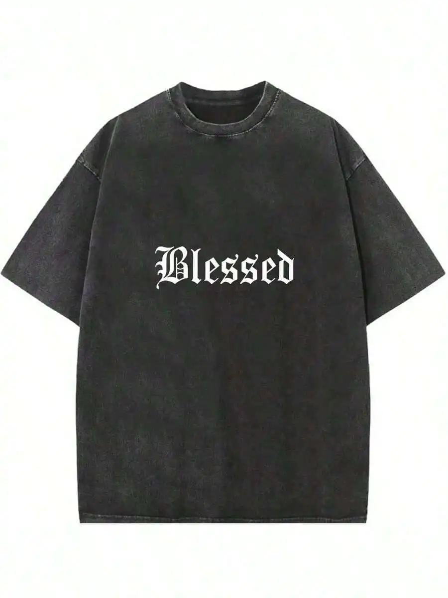 Heavyweight Washed Cotton Printed Short Sleeve Tee American Retro Loose Drop Shoulder Casual Top
Heavyweight Washed Cotton Printed Short Sleeve Tee American Retro Loose Drop Shoulder Casual Top