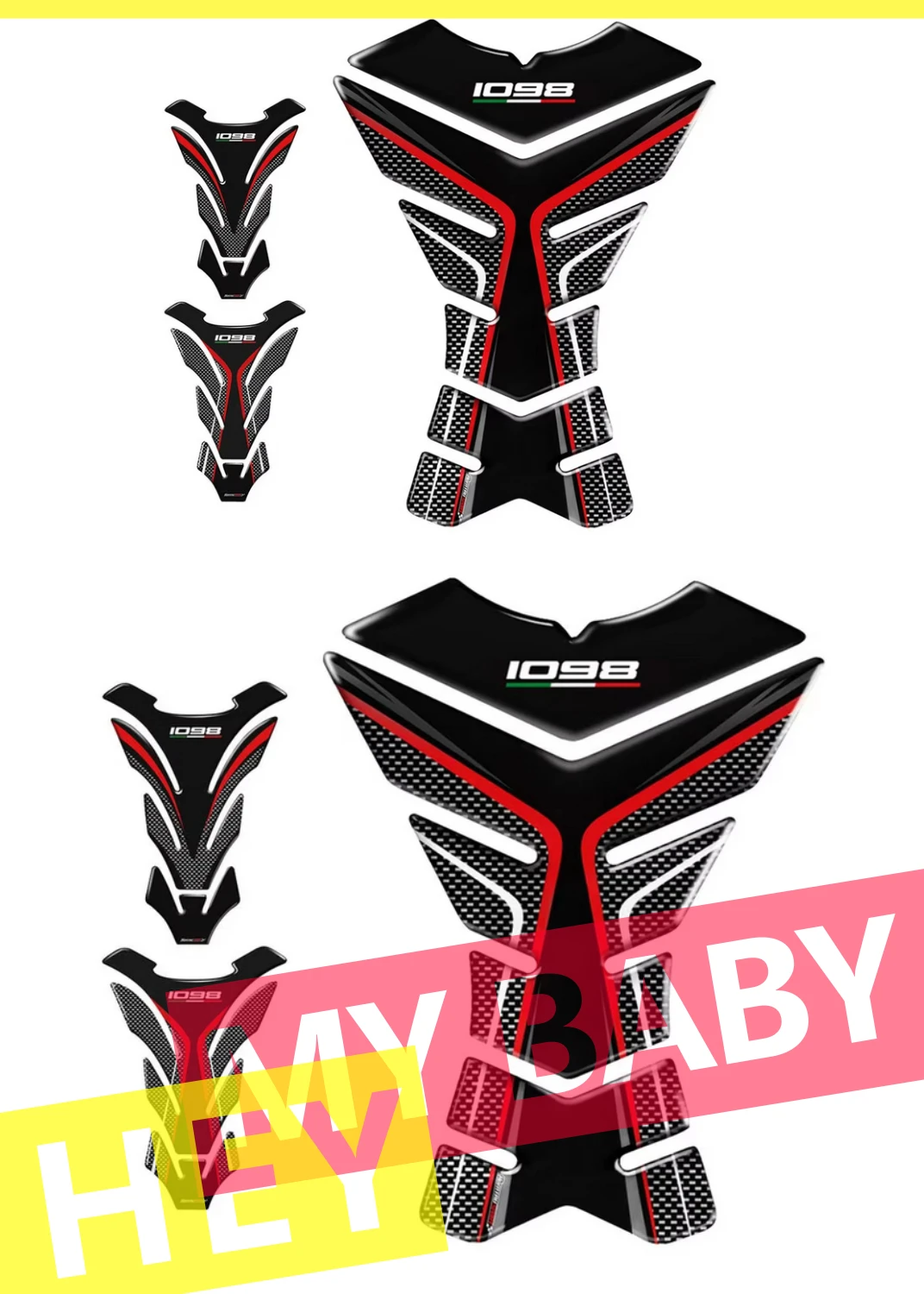 3D Carbon-look Motorcycle Tank Pad Protector Decal Stickers Case for DUCATI 1098 1098S 1098R Tank All Years
3D Carbon-look Motorcycle Tank Pad Protector Decal Stickers Case for DUCATI 1098 1098S 1098R Tank All Years