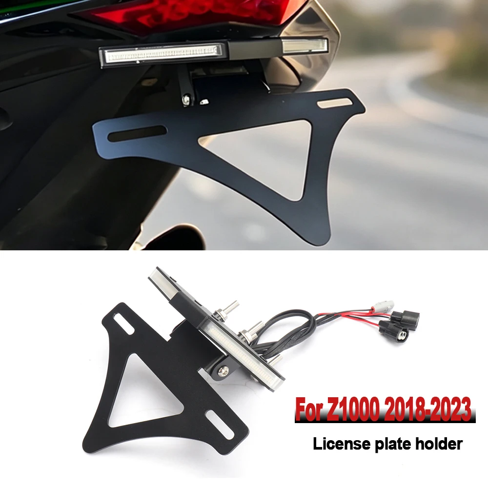 New Motorcycle License plate holder Tail Tidy Fender Eliminator bracket Turn Light For Kawasaki Z1000 Z 1000 2018-2023
New Motorcycle License plate holder Tail Tidy Fender Eliminator bracket Turn Light For Kawasaki Z1000 Z 1000 2018-2023