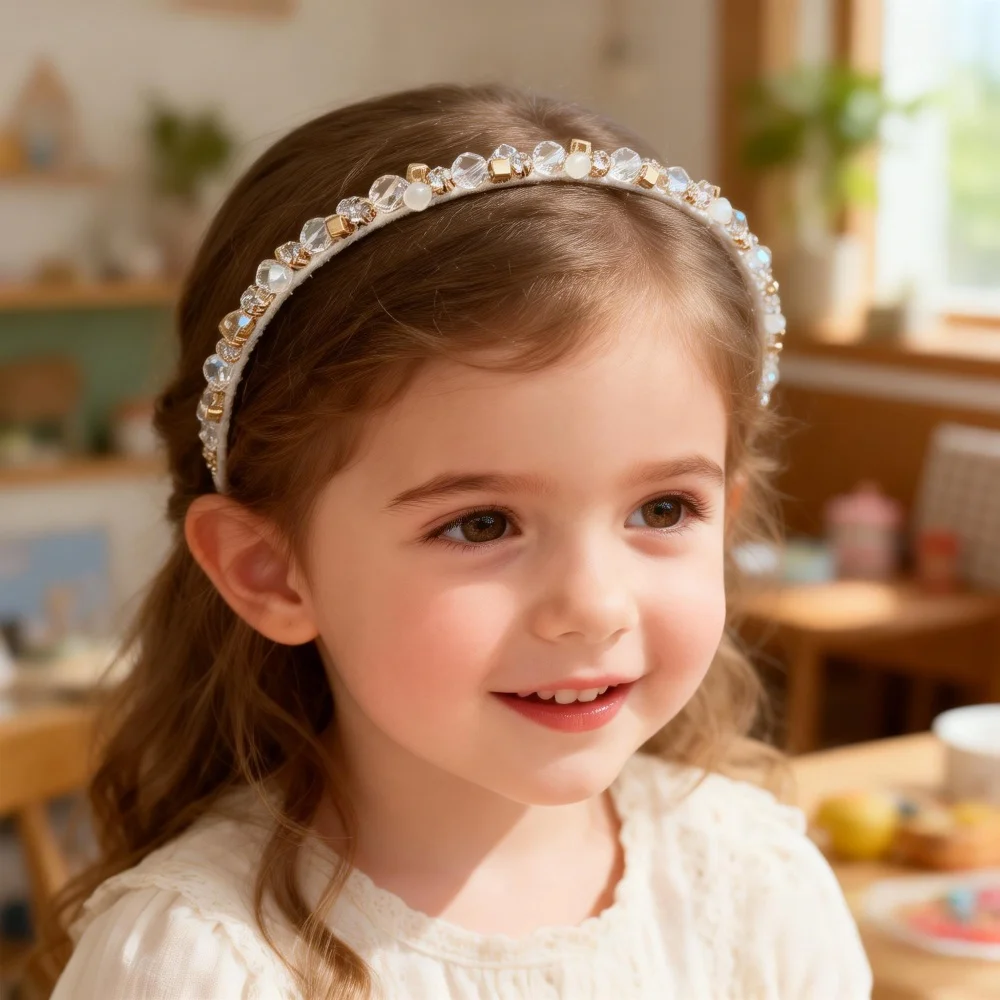 1 Pack Champagne Beaded Children's Headband, Exquisite Style, Suitable for Flower Girl Wedding / Birthday Party / Daily Wear
1 Pack Champagne Beaded Children's Headband, Exquisite Style, Suitable for Flower Girl Wedding / Birthday Party / Daily Wear