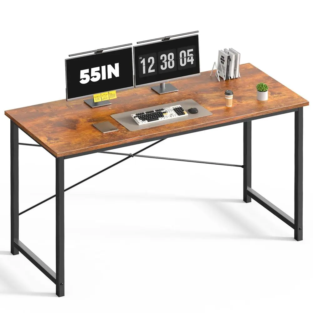 55 Inch Computer Office Desk Writing Gaming Study Work Large Desks for Bedroom Home Office with Metal Frame Simple Modern PC Ta
55 Inch Computer Office Desk Writing Gaming Study Work Large Desks for Bedroom Home Office with Metal Frame Simple Modern PC Ta