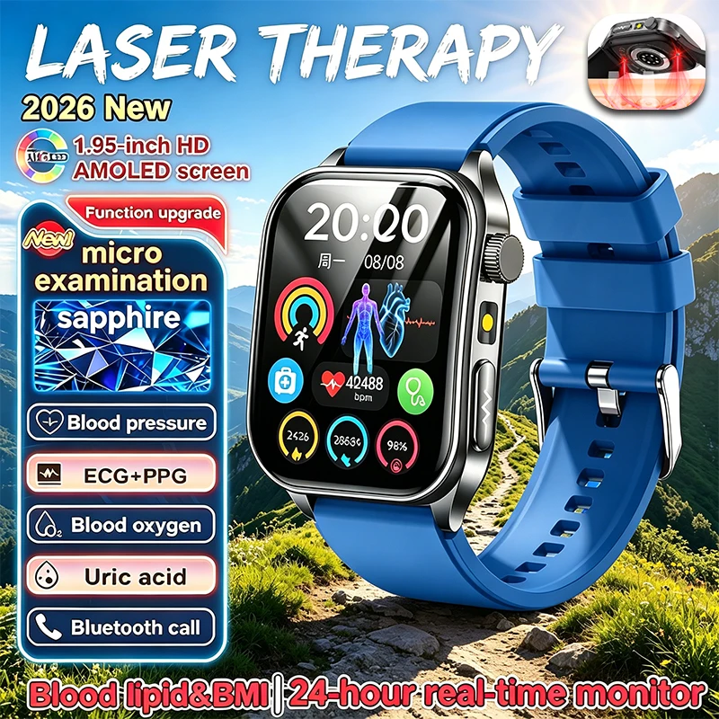 New ECG Smart Watch 1.95 HD Screen All-weather Health Monitoring ECG Electrocardiogram Exercise Mode Message Reminder Smartwatch
New ECG Smart Watch 1.95 HD Screen All-weather Health Monitoring ECG Electrocardiogram Exercise Mode Message Reminder Smartwatch