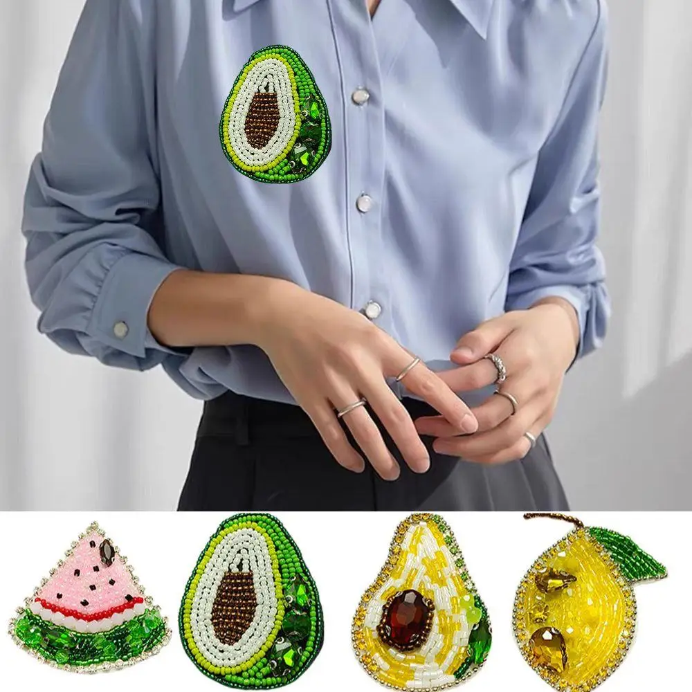 Cute Fruit Beads Patches 1 Piece Handmade DIY Hand-Sewn Applique For Clothes Bags Hats Fashion Colorful Clothing Bags Decoration 
Cute Fruit Beads Patches 1 Piece Handmade DIY Hand-Sewn Applique For Clothes Bags Hats Fashion Colorful Clothing Bags Decoration