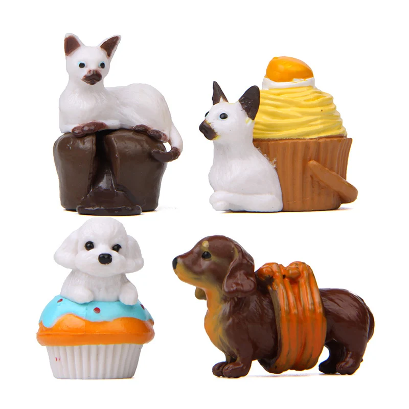 4PCS/Sets Cartoon Landscape Cake Series Animal Pet Dogs Dachshund Siamese Cat Models Decorations Mini Figures Children Kids Toys
4PCS/Sets Cartoon Landscape Cake Series Animal Pet Dogs Dachshund Siamese Cat Models Decorations Mini Figures Children Kids Toys