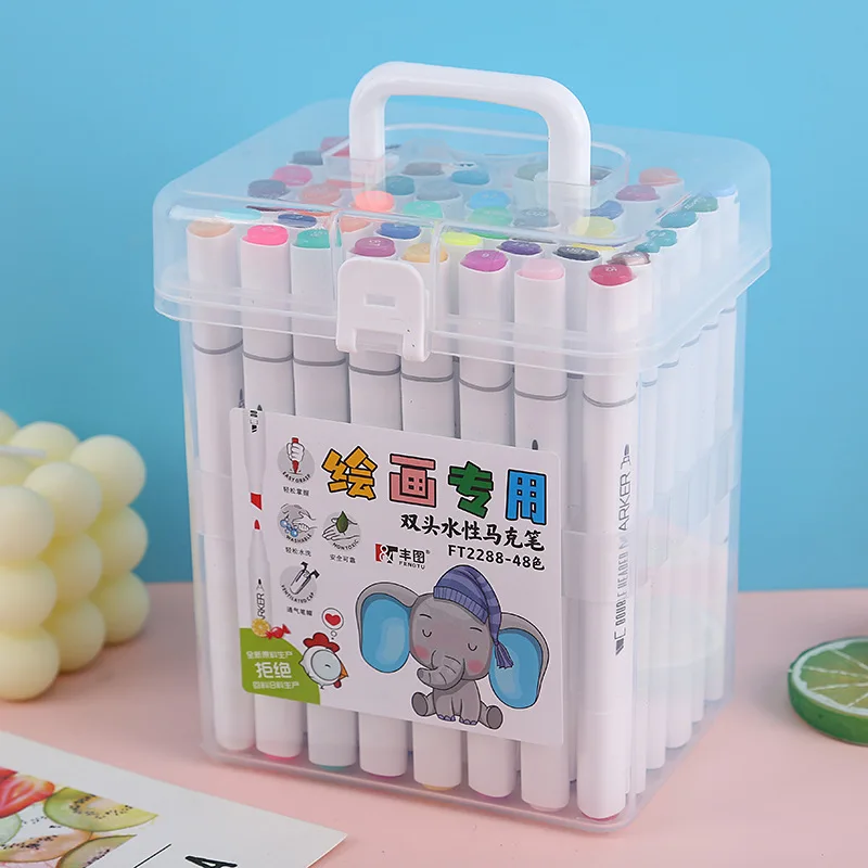 12/18/24/36 Double-Headed Marker Student Painting Colored Pen Art Supplies Marker Stationery Diy Color Painting Manga CanetaGift
12/18/24/36 Double-Headed Marker Student Painting Colored Pen Art Supplies Marker Stationery Diy Color Painting Manga CanetaGift