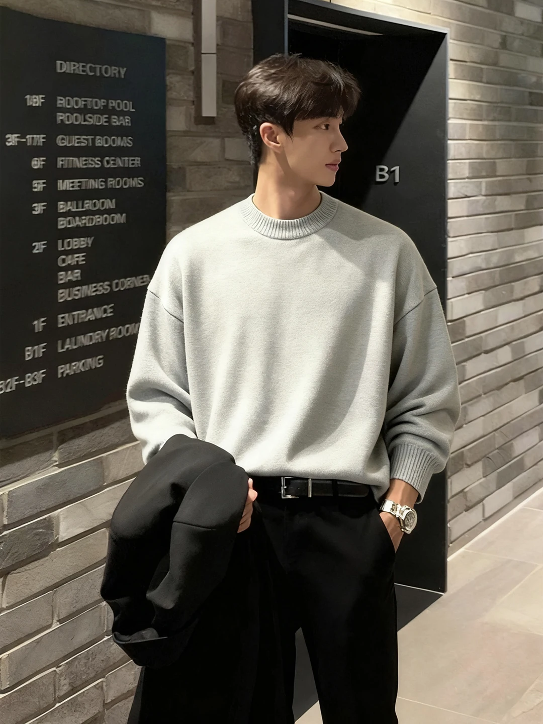 Men's round Neck Fleece Lined Thickened Knitwear Inner Shirt Soft Loose Fit Winter Fashion City Walk Casual Long Sleeve Top
Men's round Neck Fleece Lined Thickened Knitwear Inner Shirt Soft Loose Fit Winter Fashion City Walk Casual Long Sleeve Top
