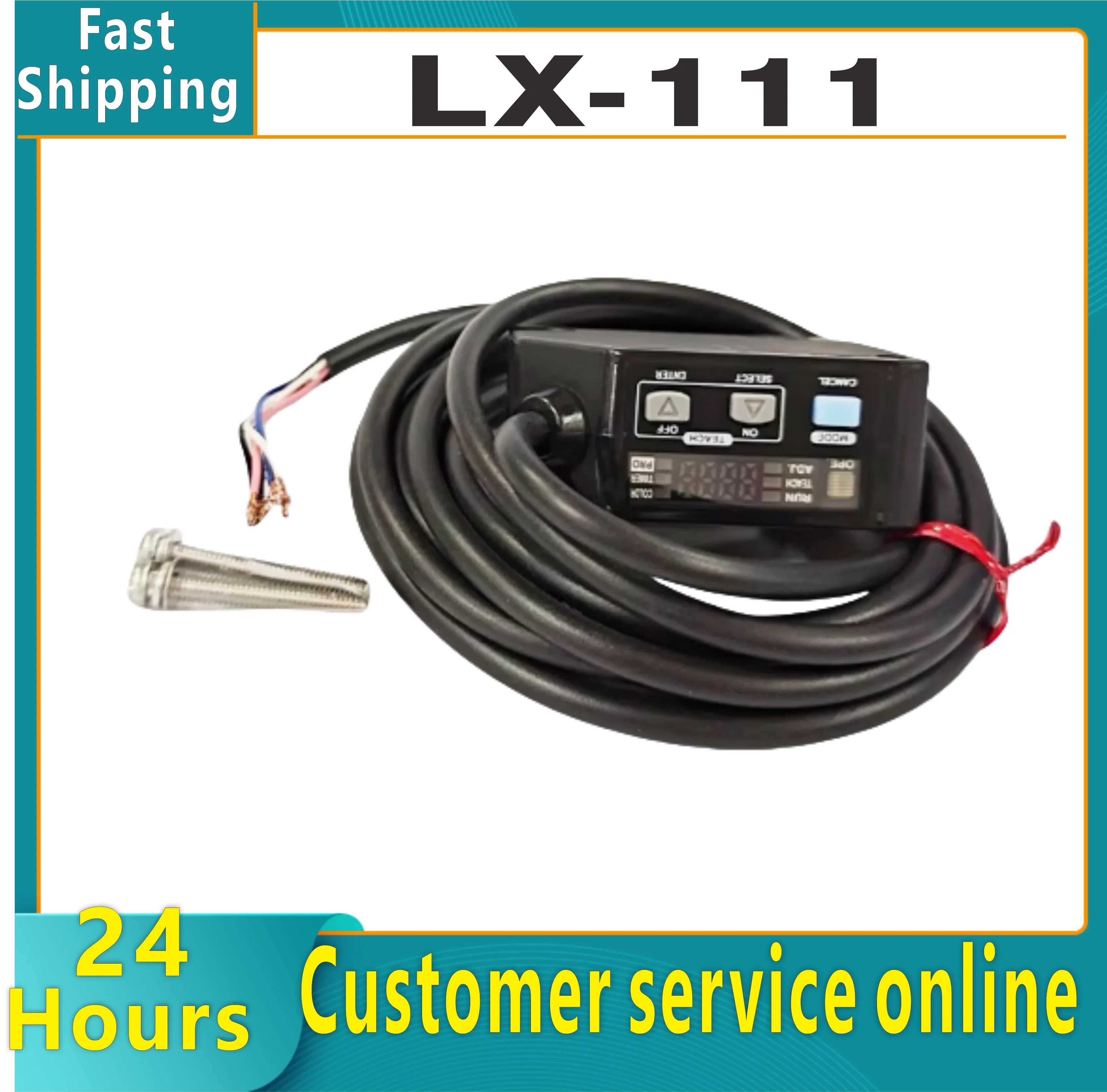LX-111 LX-111-P LX-101 LX-101-P 100% brand new original 3-color LED detection color code sensor
LX-111 LX-111-P LX-101 LX-101-P 100% brand new original 3-color LED detection color code sensor
