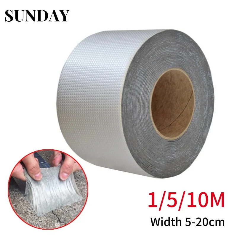 Butyl Waterproof Tape High Temperature Resistance Aluminum Foil Sealed Self Adhesive Tapes 1mm Thick Wall Roof Crack Duct Repair
Butyl Waterproof Tape High Temperature Resistance Aluminum Foil Sealed Self Adhesive Tapes 1mm Thick Wall Roof Crack Duct Repair