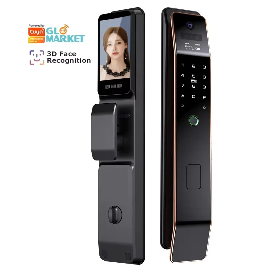 Glomarket 3d Face Recognition Door Lock Fully Automatic Tuya Remote Control Biometrics Fingerprint Smart Digital Lock for Home
Glomarket 3d Face Recognition Door Lock Fully Automatic Tuya Remote Control Biometrics Fingerprint Smart Digital Lock for Home