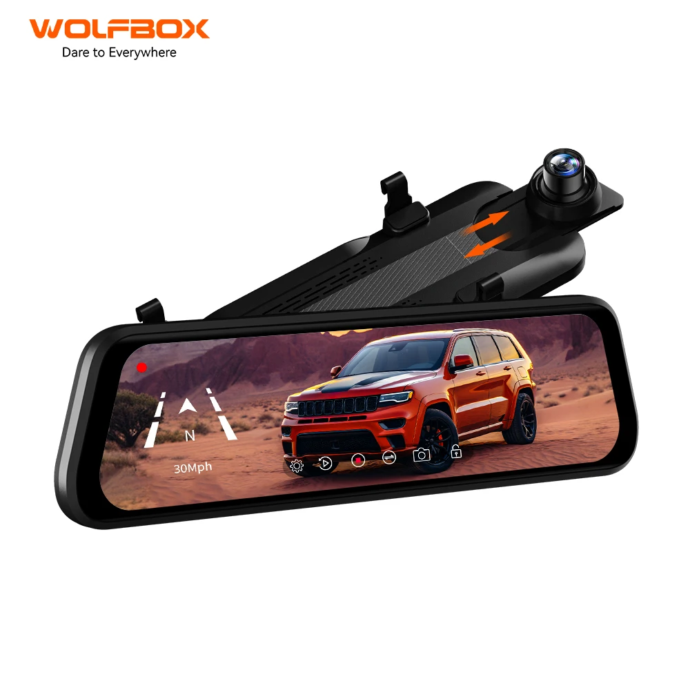 Wolfbox G900 4K 1080P Dual Lens Car Black Box Night Mirror Dash Camera Front And Rear With WIFI GPS For Wholesaler
Wolfbox G900 4K 1080P Dual Lens Car Black Box Night Mirror Dash Camera Front And Rear With WIFI GPS For Wholesaler