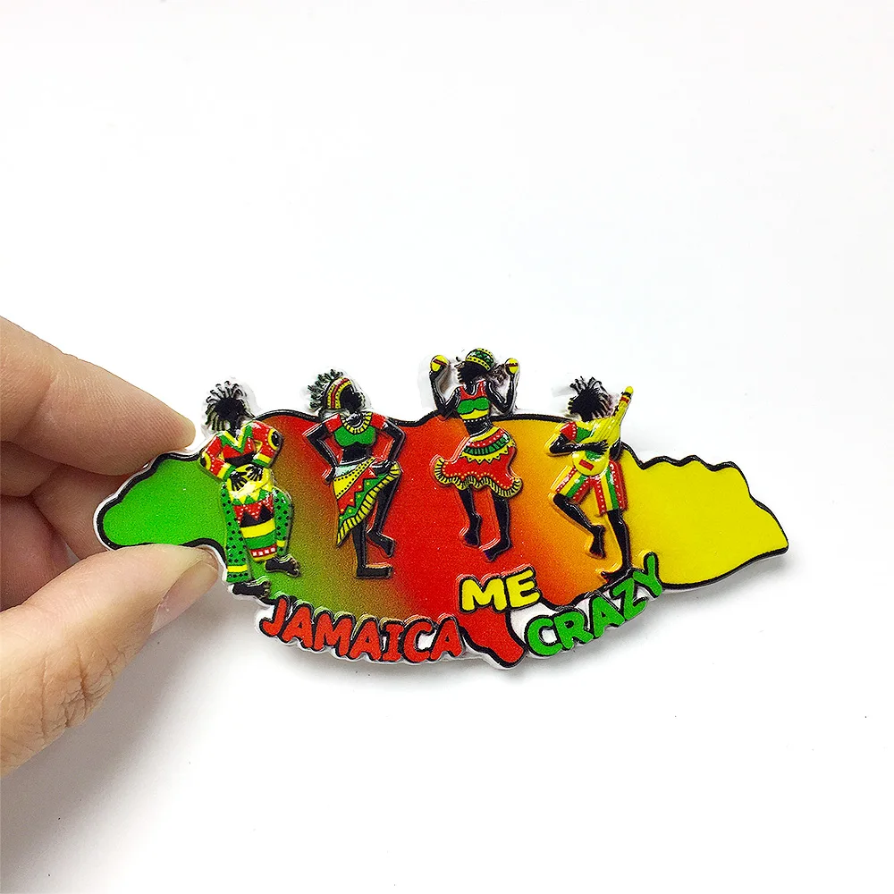 Jamaica 3D Resin Fridge Magnets - Celebrating Caribbean Culture with Rastafarian Colors & Dancers -Fridge Magnets, Decorative
Jamaica 3D Resin Fridge Magnets - Celebrating Caribbean Culture with Rastafarian Colors & Dancers -Fridge Magnets, Decorative