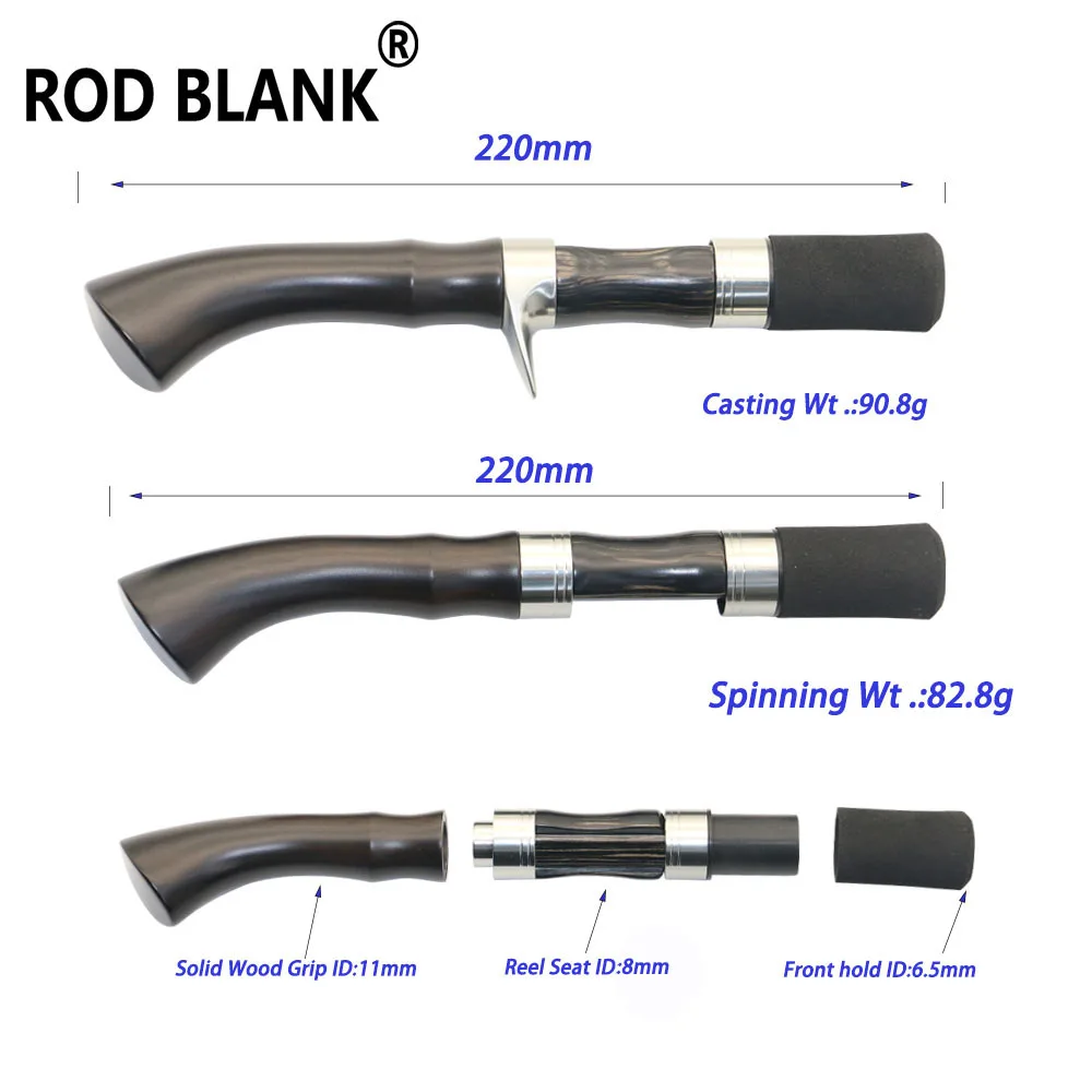 Rod Blank 1 Set 220mm Solid Wood Reel Seat Grip Spinning Casting Trout Fishing Building Components Rod Pole Repair Accessories
Rod Blank 1 Set 220mm Solid Wood Reel Seat Grip Spinning Casting Trout Fishing Building Components Rod Pole Repair Accessories