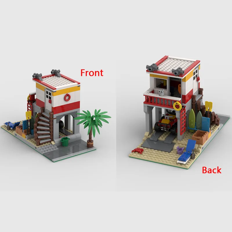 City Street View Model MOC Building Bricks Beach Lifeguard Station Modular Technology Assemble Children Toys Suit Gifts Holiday
City Street View Model MOC Building Bricks Beach Lifeguard Station Modular Technology Assemble Children Toys Suit Gifts Holiday