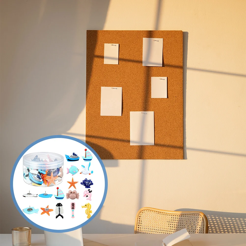 36Pcs Ocean Push Pins Multi-Purpose Thumbtacks for Cork Board Map Markers Bulletin Board Photo Wall Decoration 
36Pcs Ocean Push Pins Multi-Purpose Thumbtacks for Cork Board Map Markers Bulletin Board Photo Wall Decoration