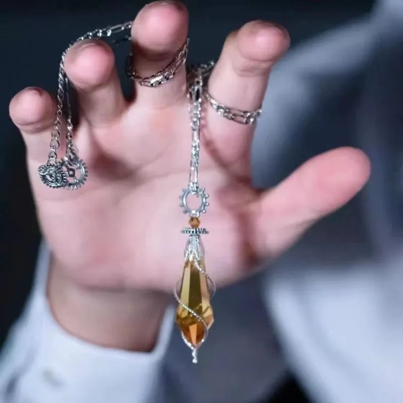Lord of the Mysteries Klein Moretti Yellow Crystal Pendulum Necklace Fashion Fantasy Novel Peripheral Jewelry Cosplay Pendant
Lord of the Mysteries Klein Moretti Yellow Crystal Pendulum Necklace Fashion Fantasy Novel Peripheral Jewelry Cosplay Pendant