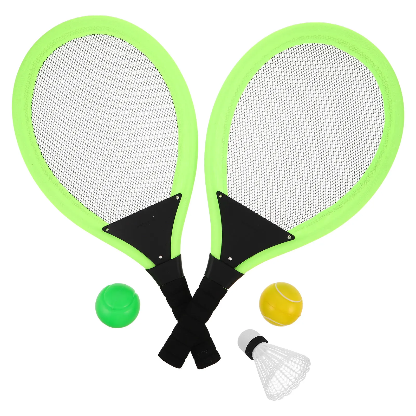 2Pcs Kids Tennis Racket Set Green Plastic Outdoor Sports Paddle Bats for Children Beginner Training Equipment Tennis Toy
2Pcs Kids Tennis Racket Set Green Plastic Outdoor Sports Paddle Bats for Children Beginner Training Equipment Tennis Toy