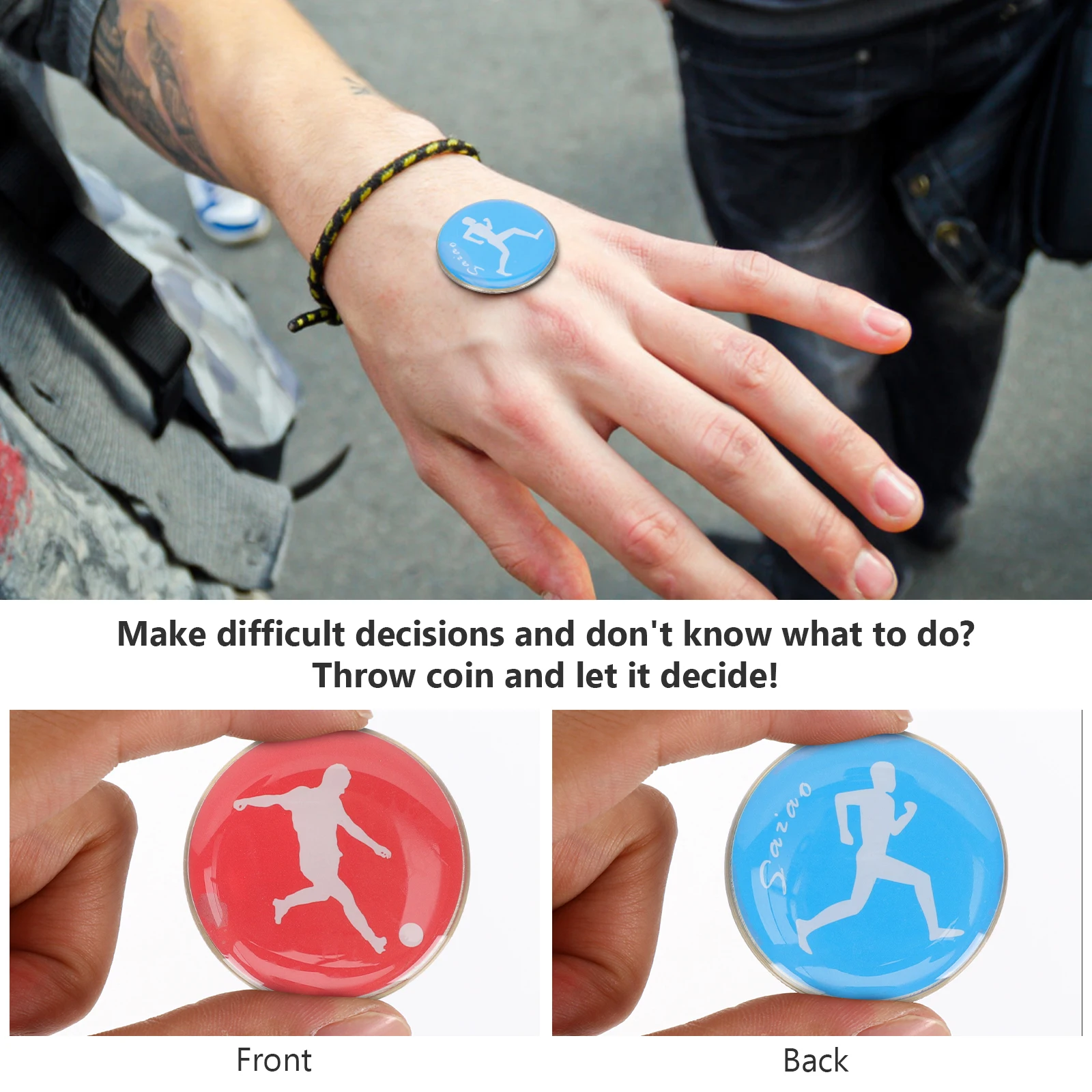2 Pcs Referee Toss for Volleyball Badminton Football Smooth Metal Judge Side Picker Competition Contest
2 Pcs Referee Toss for Volleyball Badminton Football Smooth Metal Judge Side Picker Competition Contest