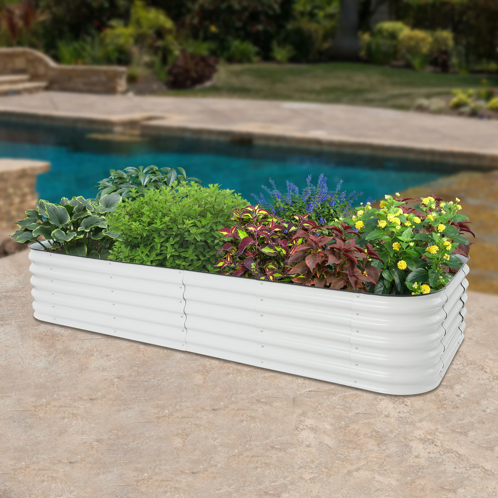 Steel Raised Garden Bed Kits Freestanding Planter Heavy Duty Metal Large Raised Garden Boxes Outdoor for Vegetables Flowers
Steel Raised Garden Bed Kits Freestanding Planter Heavy Duty Metal Large Raised Garden Boxes Outdoor for Vegetables Flowers