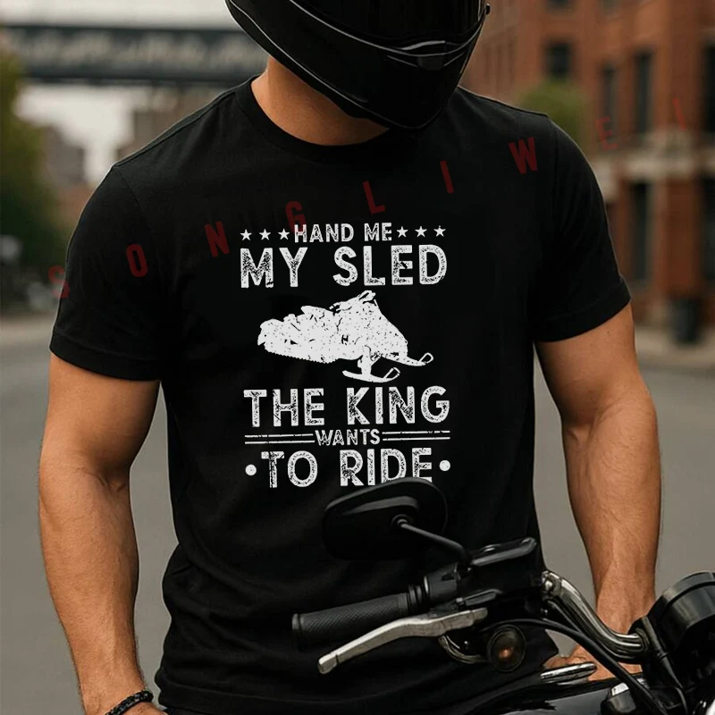 Hand Me My Motor Sled Moto Summer Cotton T-shirt Short Sleeved Casual Fashion Basic TShirt
Hand Me My Motor Sled Moto Summer Cotton T-shirt Short Sleeved Casual Fashion Basic TShirt