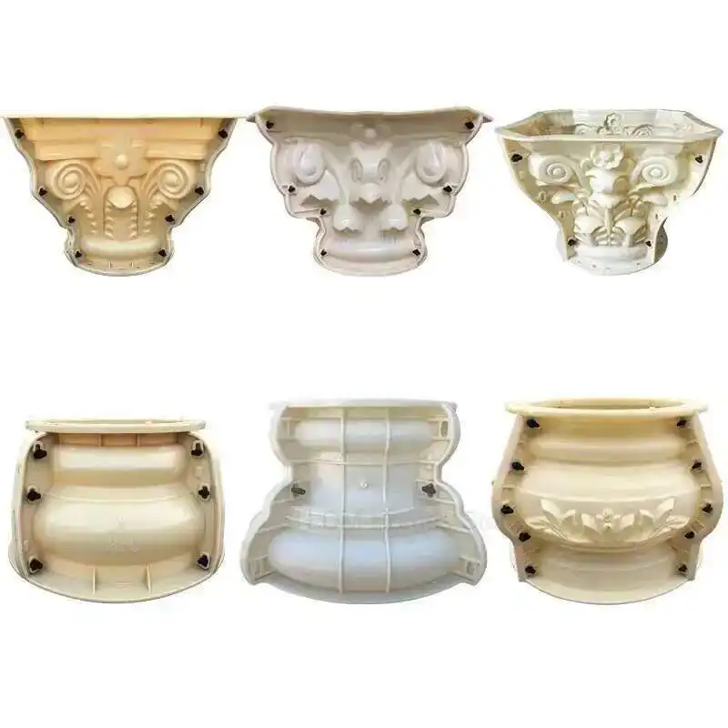 European Roman Column Head and Foot cement Mold Villa Outdoor Garden Gate Fence Thickened Concrete Column Cap and Foot Mold
European Roman Column Head and Foot cement Mold Villa Outdoor Garden Gate Fence Thickened Concrete Column Cap and Foot Mold