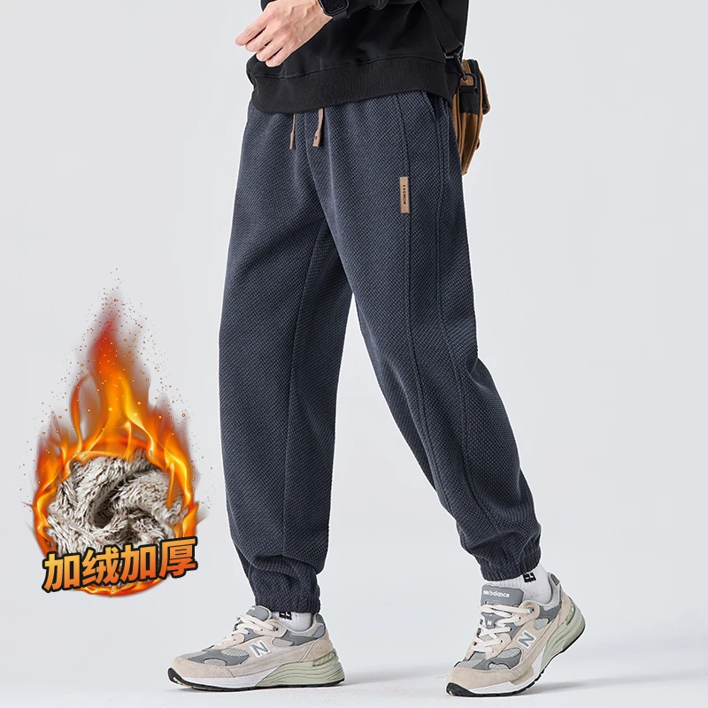 Мужские спортивные штаны для бега на флисовой подкладке с манжетами, тяжелые зимние тренировочные брюки, повседневная одежда, флисовые спортивные штаны
Мужские спортивные штаны для бега на флисовой подкладке с манжетами, тяжелые зимние тренировочные брюки, повседневная одежда, флисовые спортивные штаны