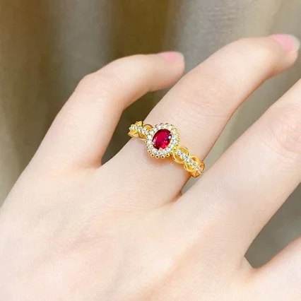 24K Ring Ruby Ring Womens Retro Lace AU999 Small Exquisite Simple Diamond Ring Real Gold New Jewelry
24K Ring Ruby Ring Womens Retro Lace AU999 Small Exquisite Simple Diamond Ring Real Gold New Jewelry