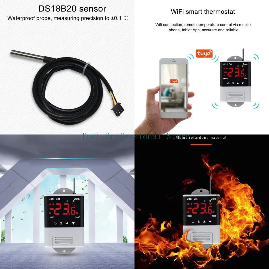 57QF 110V-230VAC WIFI термостат цифровой регулятор температуры для инкубатора
57QF 110V-230VAC WIFI термостат цифровой регулятор температуры для инкубатора