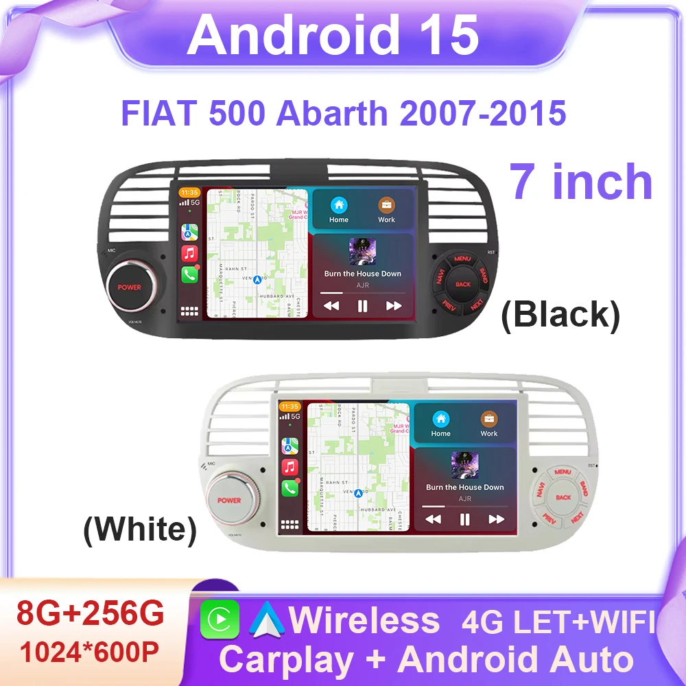 Android 15 For FIAT 500 Abarth 2007-2015 Car Radio Stereo GPS Navigation Steering Wheel Multimedia Carplay Auto DVR WIFI BT ADAS
Android 15 For FIAT 500 Abarth 2007-2015 Car Radio Stereo GPS Navigation Steering Wheel Multimedia Carplay Auto DVR WIFI BT ADAS